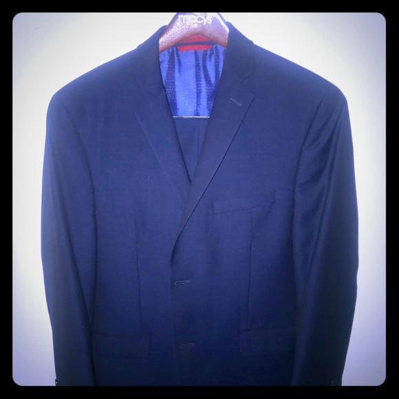 alfani medium blue suit